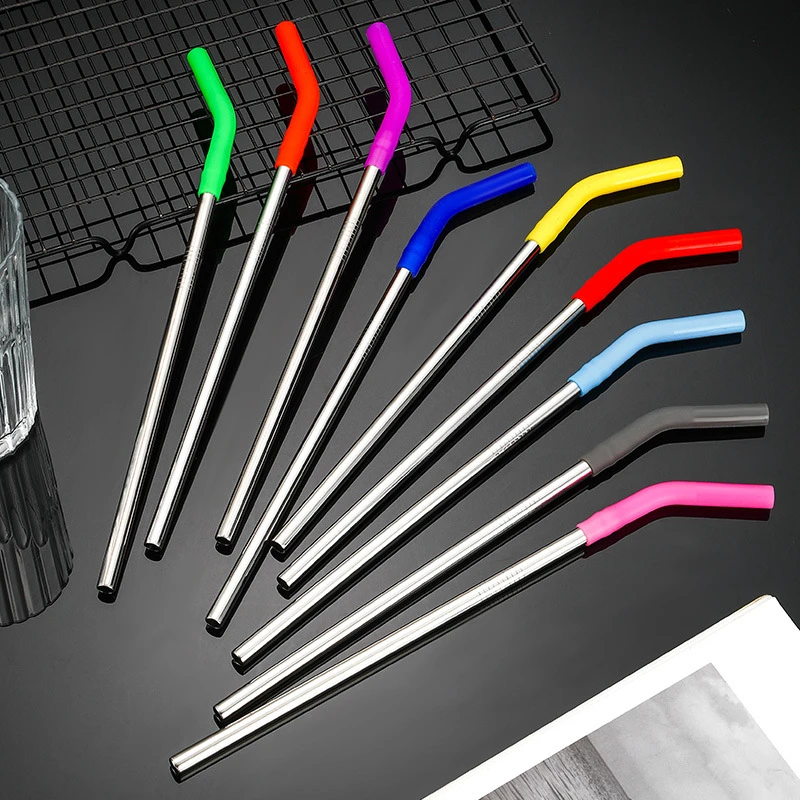 1Pc Stainless Steel Drinking Straws With Silicone Cover Reusable Metal Cocktail Glasses Straw for Juice Bar Wine Accessories
1Pc Stainless Steel Drinking Straws With Silicone Cover Reusable Metal Cocktail Glasses Straw for Juice Bar Wine Accessories