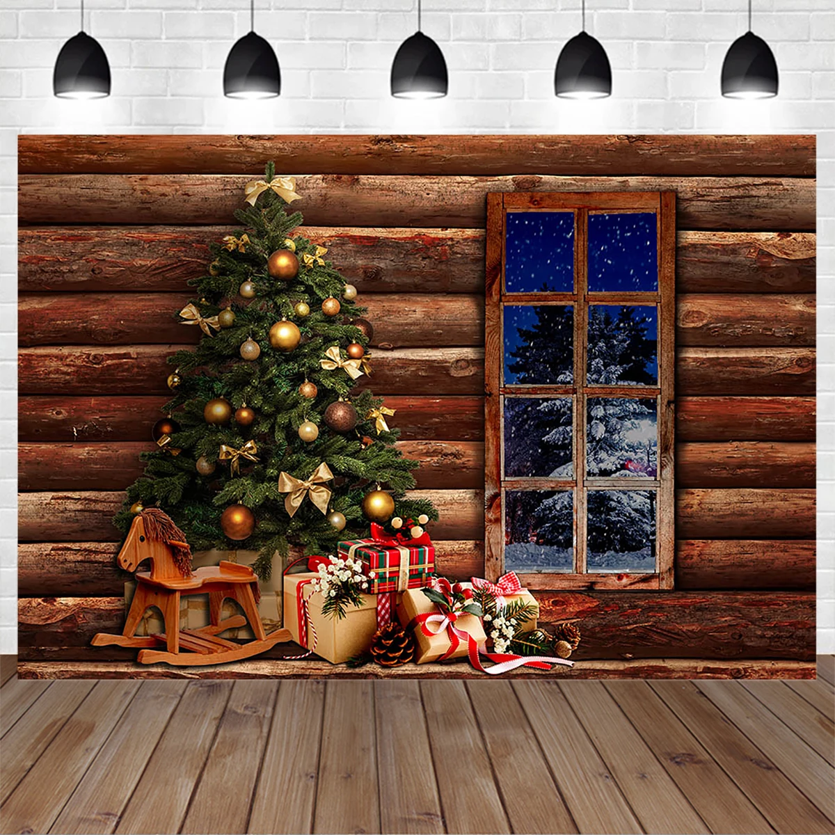 Christmas Tree Decoration Background Props Winter 2023 New Year Gift Wooden House Window Family Backdrop Baby Studio Photobooth
Christmas Tree Decoration Background Props Winter 2023 New Year Gift Wooden House Window Family Backdrop Baby Studio Photobooth