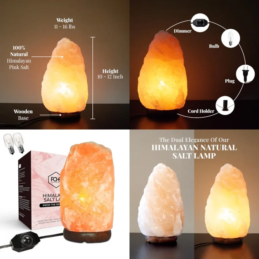 10 12 Inch Tall, 11 15 lbs Himalayan Pink Salt Lamp 100% Authentic Natural Hand-Carved Crystal Rock Salt Lamp with Wooden Base,
10 12 Inch Tall, 11 15 lbs Himalayan Pink Salt Lamp 100% Authentic Natural Hand-Carved Crystal Rock Salt Lamp with Wooden Base,