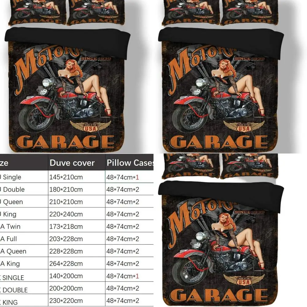 Motorcycle Themed 3D Printed Bedding Set - Sexy Beauty Design, Twin, Queen, King Sizes Available
Motorcycle Themed 3D Printed Bedding Set - Sexy Beauty Design, Twin, Queen, King Sizes Available
