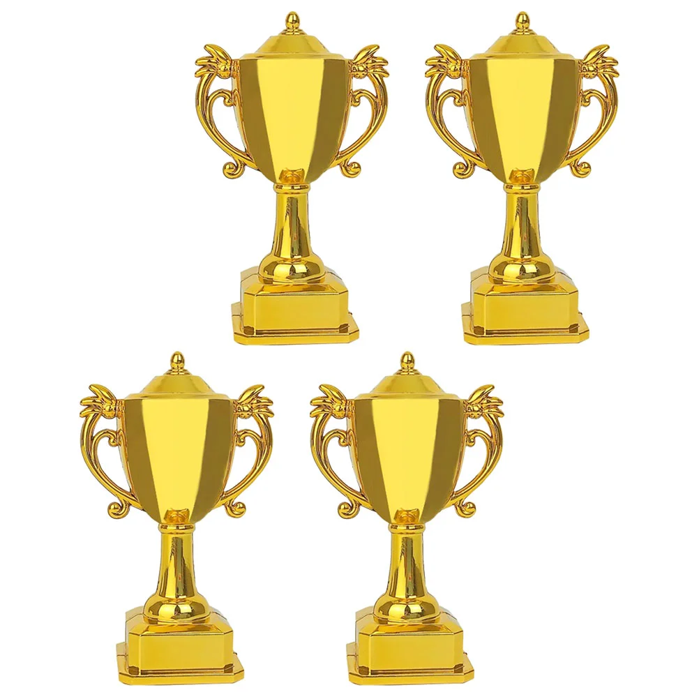 4 Pcs Dollhouse Mini Golden Trophy Model 4pcs Game Awards Kids Toys Trophies for Games Plastic Children Prize
4 Pcs Dollhouse Mini Golden Trophy Model 4pcs Game Awards Kids Toys Trophies for Games Plastic Children Prize