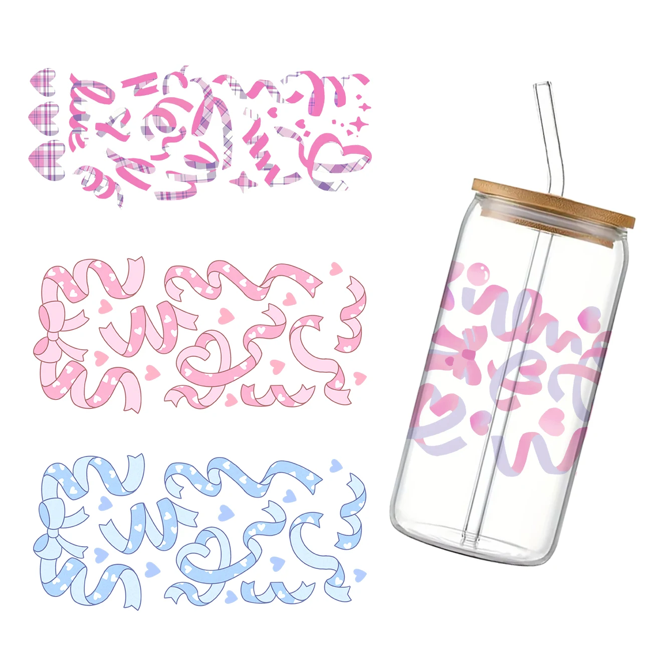 Bow ribbon cartoon For Libbey 16oz Can Glass 3D Waterproof UV DTF Coffee Can Wrap Libbey Glass Wrap 24x11cm
Bow ribbon cartoon For Libbey 16oz Can Glass 3D Waterproof UV DTF Coffee Can Wrap Libbey Glass Wrap 24x11cm
