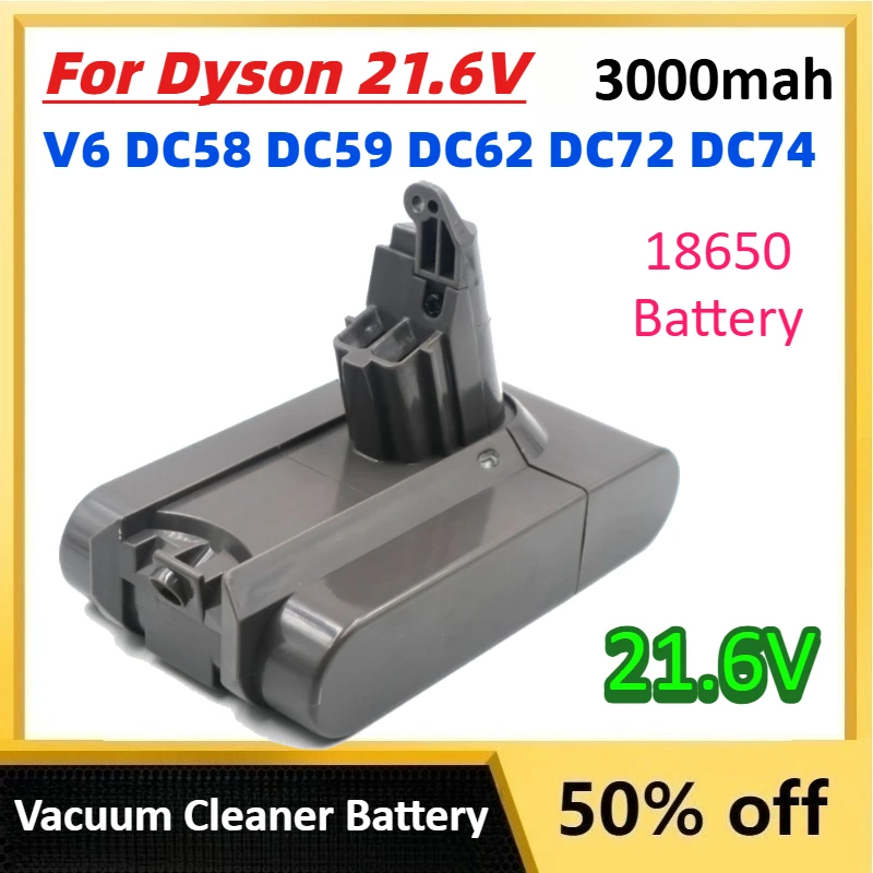 18650 аккумулятор 3000 мАч для Dyson 21,6 В V6 DC58 DC59 DC62 DC72 DC74 ручной пылесос подметальная машина перезаряжаемая батарея
18650 аккумулятор 3000 мАч для Dyson 21,6 В V6 DC58 DC59 DC62 DC72 DC74 ручной пылесос подметальная машина перезаряжаемая батарея