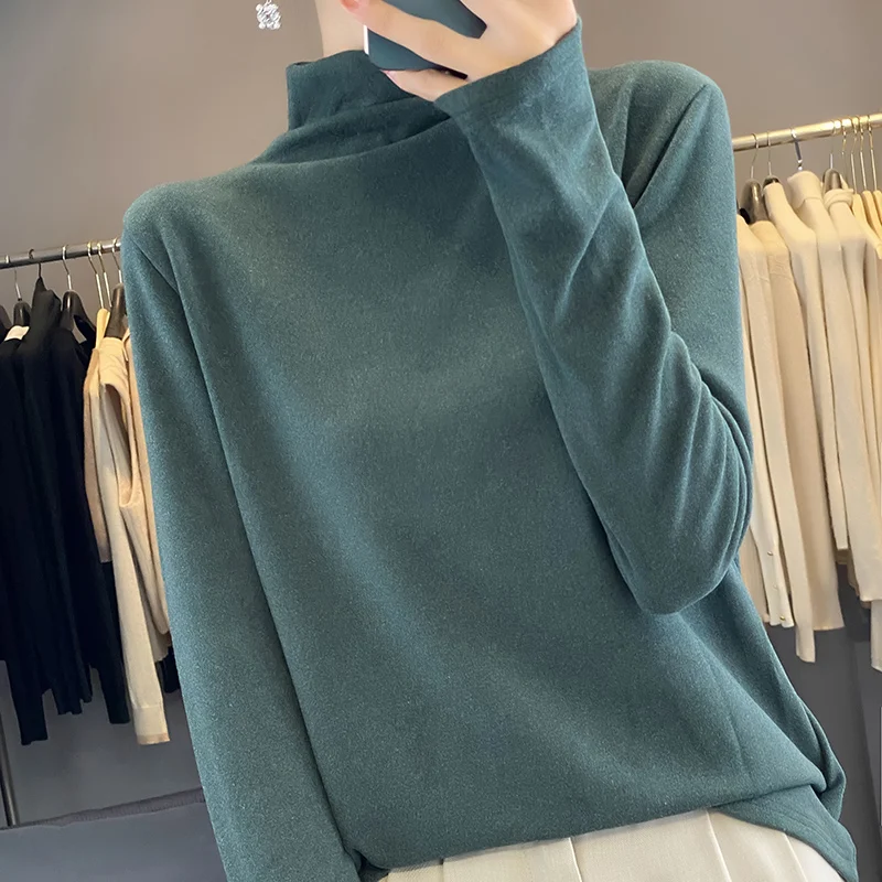 Half High Neck Sweater for Women Autumn Winter Sweater Vintage Basic Solid Knitted Tops Casual Slim Female Soft Pullover Jumper
Half High Neck Sweater for Women Autumn Winter Sweater Vintage Basic Solid Knitted Tops Casual Slim Female Soft Pullover Jumper