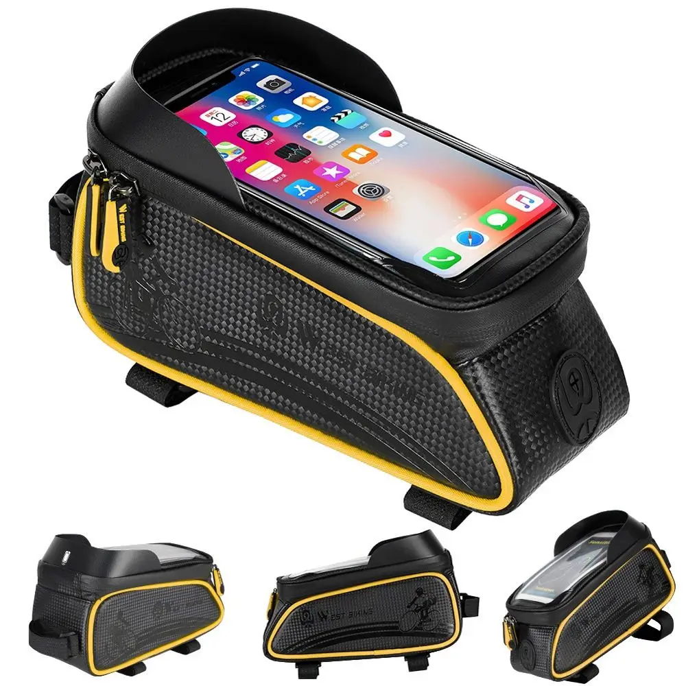 Frame Front Top Tube Bag Cycling Bag Handlebar Pouch Bicycle Bag Bicycle Mobile Phone Bag Phone Screen Case Bike Frame Bag
Frame Front Top Tube Bag Cycling Bag Handlebar Pouch Bicycle Bag Bicycle Mobile Phone Bag Phone Screen Case Bike Frame Bag