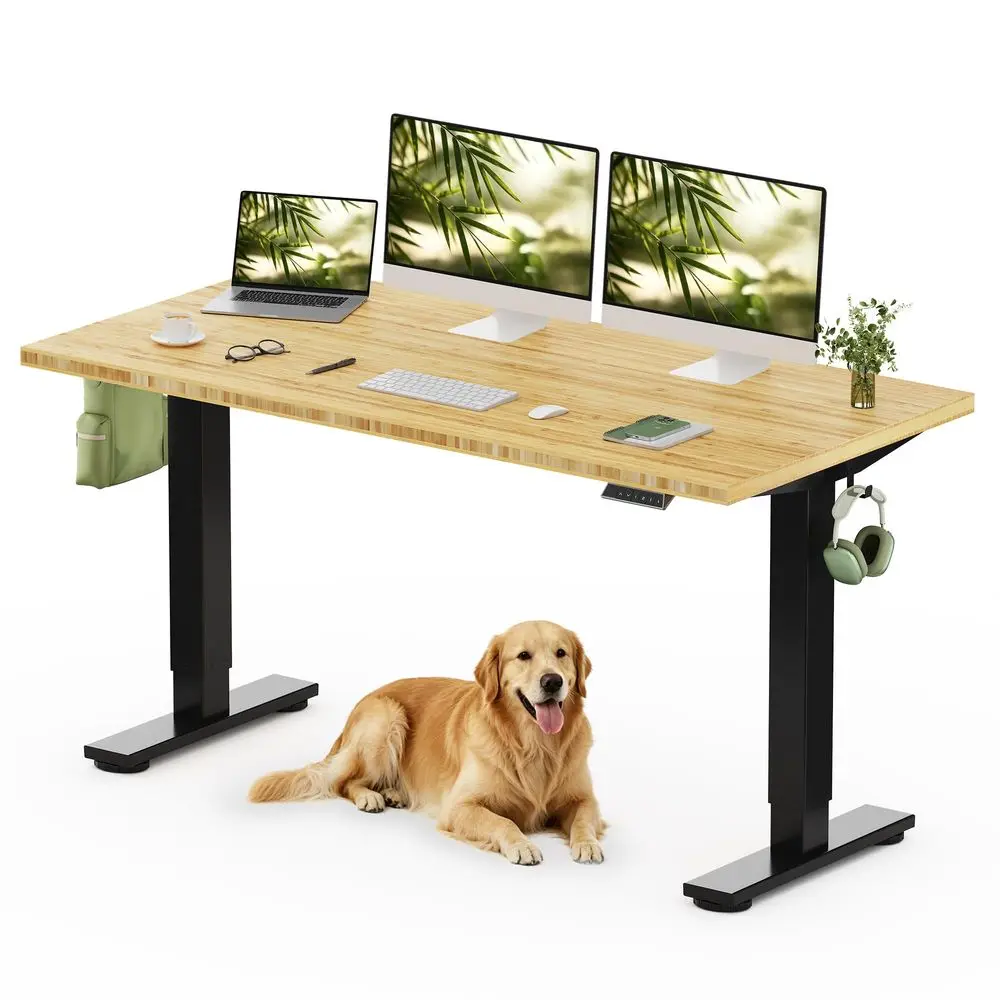 Solid Wood Standing Desk, OnePiece Real Wood Desktop, Electric Height Adjustable Desk for Home Office, 176 LBS Capacity 60x30 B
Solid Wood Standing Desk, OnePiece Real Wood Desktop, Electric Height Adjustable Desk for Home Office, 176 LBS Capacity 60x30 B