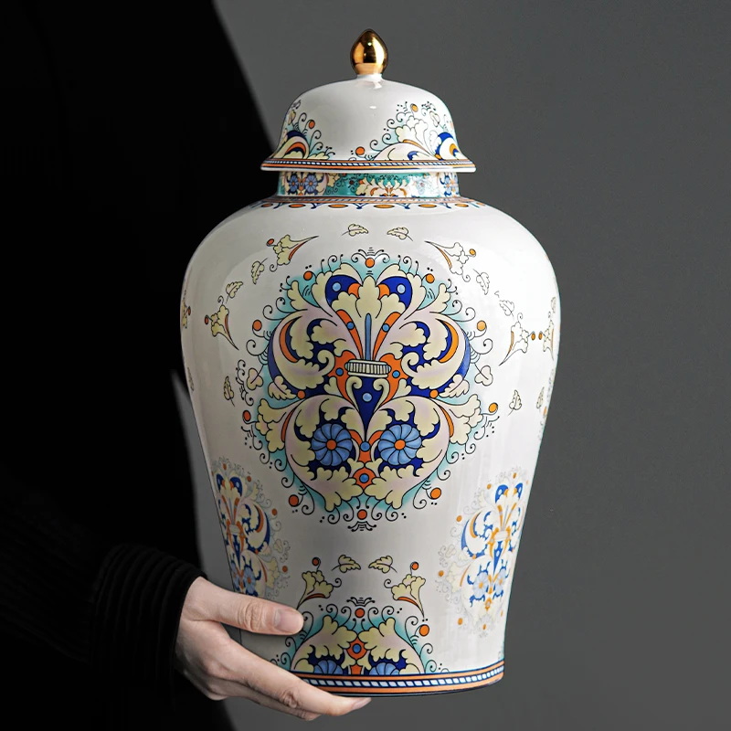 Painted Flowers Ceramic Storage Jars Luxury Gilded General Household Large-capacity Sealed Candy Crafts Gifts
Painted Flowers Ceramic Storage Jars Luxury Gilded General Household Large-capacity Sealed Candy Crafts Gifts