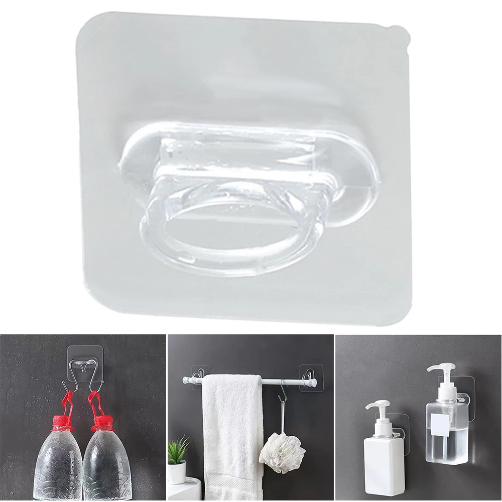 Transparent Ring Sticky Hook Wall Mounted Self Adhesive Multifunctional Curtain Rod Spray Bottle Hooks Bathroom Organizer
Transparent Ring Sticky Hook Wall Mounted Self Adhesive Multifunctional Curtain Rod Spray Bottle Hooks Bathroom Organizer