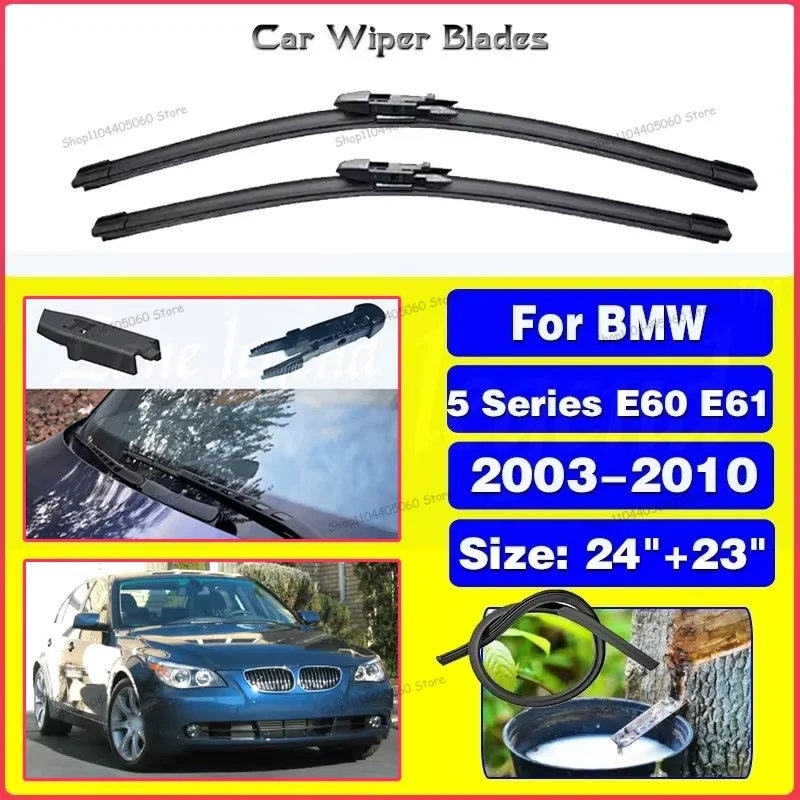 Wiper Front Wiper Blades For BMW 5 Series 520i 523i 525i 528i 530i E60 E61 2003-2010 2004 Windshield Windscreen Window 24"+23"
Wiper Front Wiper Blades For BMW 5 Series 520i 523i 525i 528i 530i E60 E61 2003-2010 2004 Windshield Windscreen Window 24"+23"