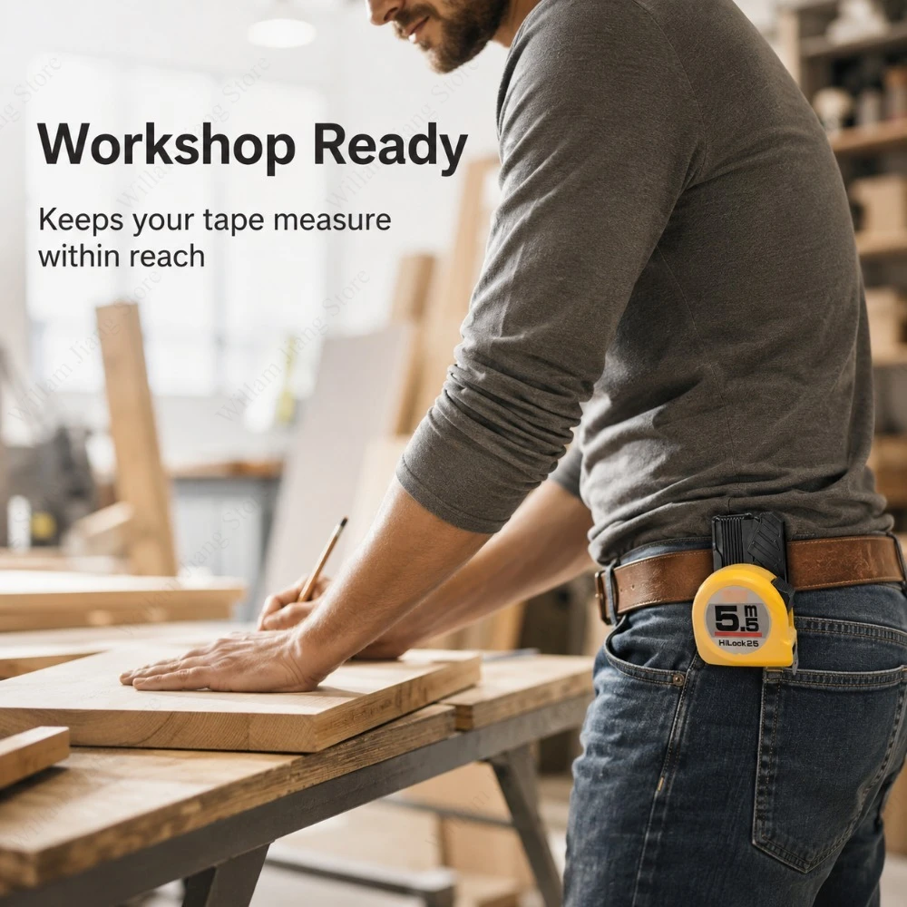 Practical Tool Belt Organizer Clip Built in Quick Release Buckle and Sturdy Hooks for Tape Measure Used in Workshop Operations
Practical Tool Belt Organizer Clip Built in Quick Release Buckle and Sturdy Hooks for Tape Measure Used in Workshop Operations