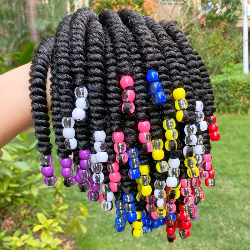 2pcs/Ponytail Extensions, Band Braids With Beads, Sweet Hair Extension For Black Girl, Springy Twist Ponytails With Hair Bows
2pcs/Ponytail Extensions, Band Braids With Beads, Sweet Hair Extension For Black Girl, Springy Twist Ponytails With Hair Bows