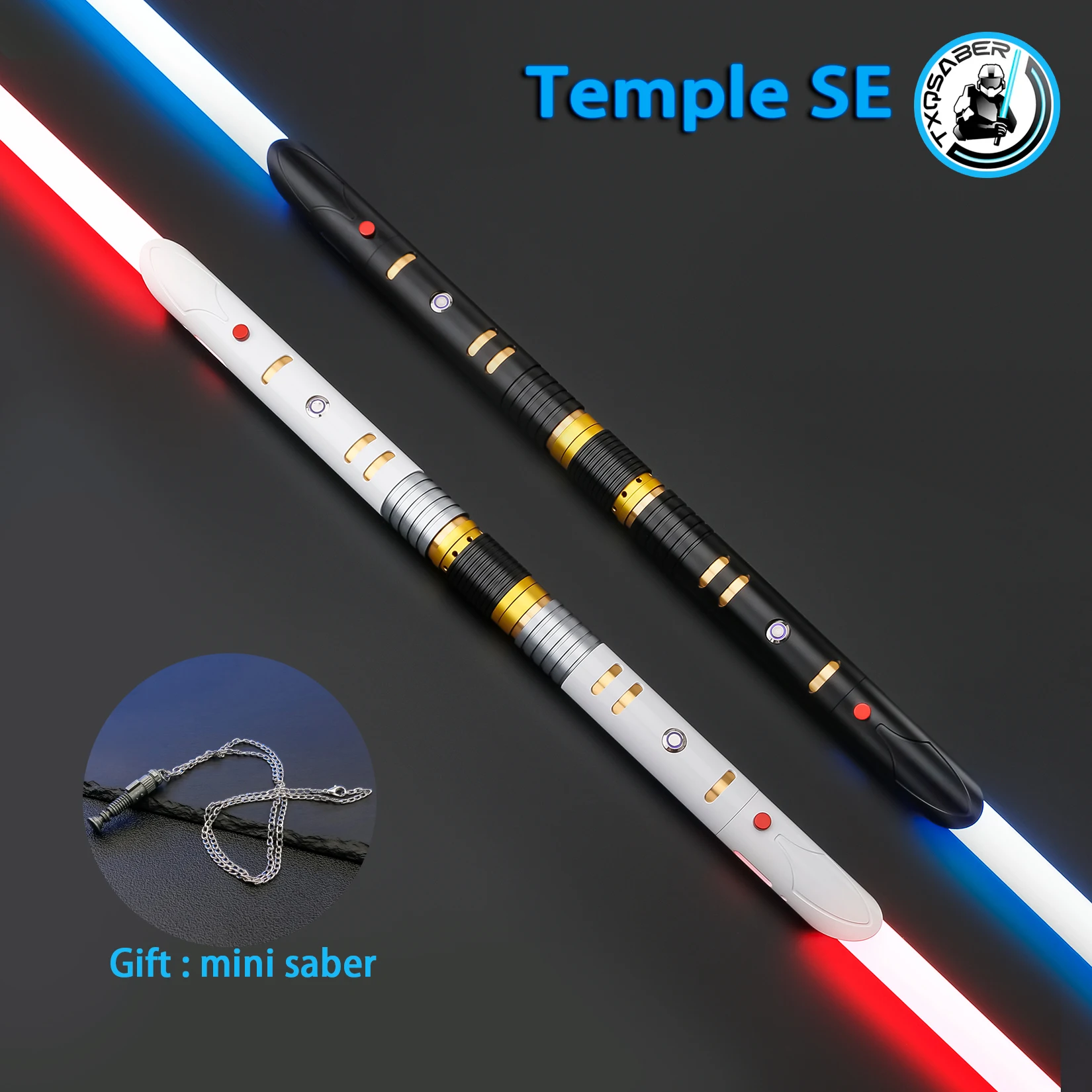 TXQSTUDIO lightsaber Temple RGB Heavy Dueling Gesture ignition Metal Hilt Smooth Swing NeoPixel Swords For Adult Cosplay Toys
TXQSTUDIO lightsaber Temple RGB Heavy Dueling Gesture ignition Metal Hilt Smooth Swing NeoPixel Swords For Adult Cosplay Toys