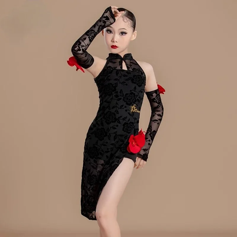 Fashionable newstyleLatin DanceTraining Costume Girl New Children'sPerformance Costume Competition Regulations Latin dance dress
Fashionable newstyleLatin DanceTraining Costume Girl New Children'sPerformance Costume Competition Regulations Latin dance dress