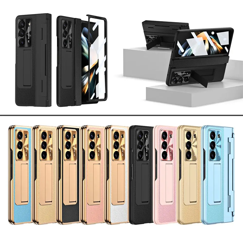 Full Protective Mobile Case for Samsung Galaxy Z Fold 5 5G Phone Shell Cover Hinge Protection with Tempered Glass and Kickstand
Full Protective Mobile Case for Samsung Galaxy Z Fold 5 5G Phone Shell Cover Hinge Protection with Tempered Glass and Kickstand