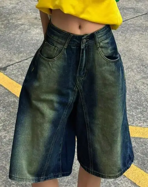 2026 Spring and Summer New Gradient Color Loose Women's Jeans Trendy Personality Low Waist Wide Leg Five Quarter Jeans
2026 Spring and Summer New Gradient Color Loose Women's Jeans Trendy Personality Low Waist Wide Leg Five Quarter Jeans