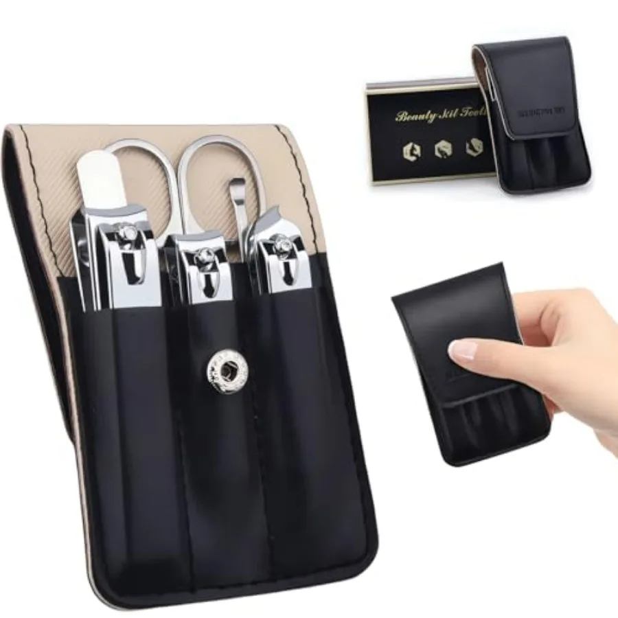 Nail Clipper Set, 6 Pcs Toenail Clippers, Stainless Steel Fingernail Clipper, and PU Leather Manicure Set, Purse Essentials Tra
Nail Clipper Set, 6 Pcs Toenail Clippers, Stainless Steel Fingernail Clipper, and PU Leather Manicure Set, Purse Essentials Tra