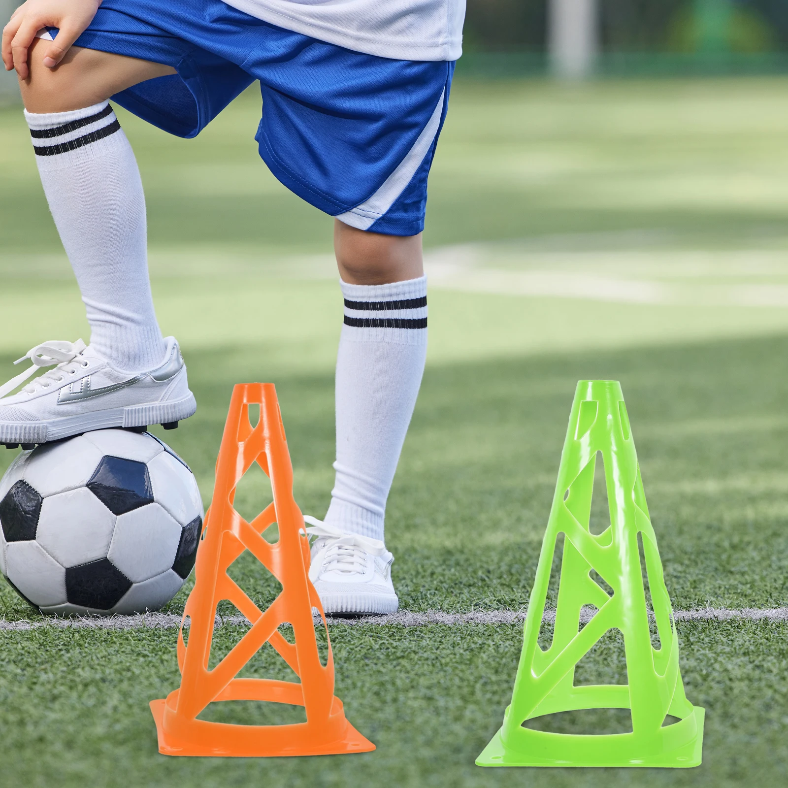 6pcs Inch Soccer Cones Equipment Durable PP Compact Stacking Soccer Cones Markers Useful Training Tool Supplies
6pcs Inch Soccer Cones Equipment Durable PP Compact Stacking Soccer Cones Markers Useful Training Tool Supplies