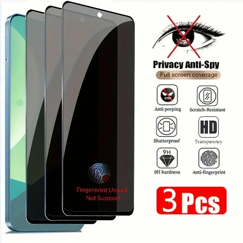 3Pieces Privacy Screen Protector for XiaoMi10-15Series,XiaoMi Note 10 Series,XiaoMi CC 9Pro,Anti-Spy Film,Anti-Scratch,Anti Oil
3Pieces Privacy Screen Protector for XiaoMi10-15Series,XiaoMi Note 10 Series,XiaoMi CC 9Pro,Anti-Spy Film,Anti-Scratch,Anti Oil