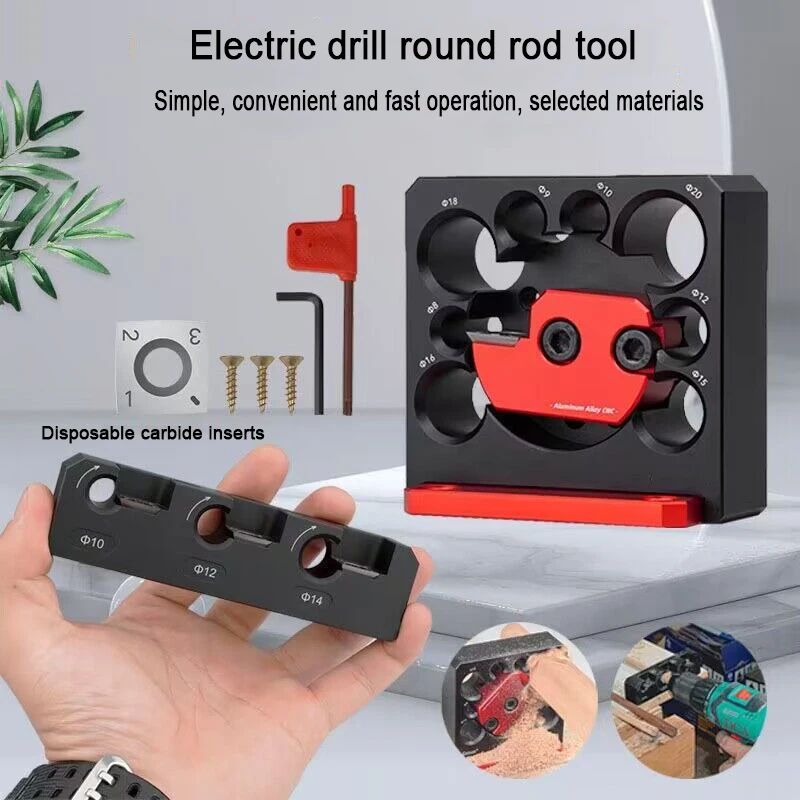 Woodworking Tool Adjustable Dowel Maker Jig Electric Drill Milling Dowel Round Rod Auxiliary Tool Carbide Blade
Woodworking Tool Adjustable Dowel Maker Jig Electric Drill Milling Dowel Round Rod Auxiliary Tool Carbide Blade