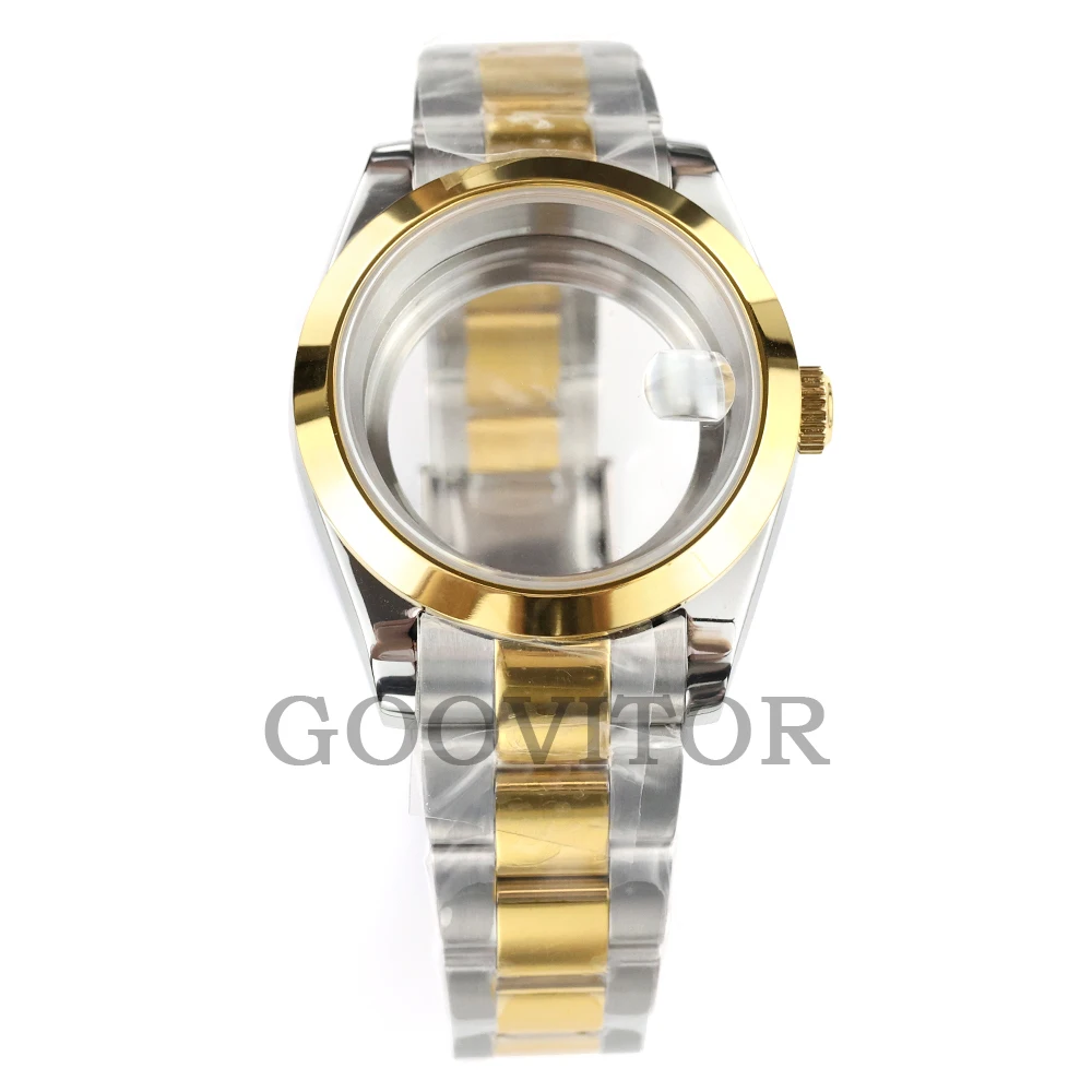 36mm/39mm NH35 Case and Oyster Bracelet Sapphire Glass Stainless steel Gold/Black Watch Case Waterproof for NH35 NH36 movement
36mm/39mm NH35 Case and Oyster Bracelet Sapphire Glass Stainless steel Gold/Black Watch Case Waterproof for NH35 NH36 movement