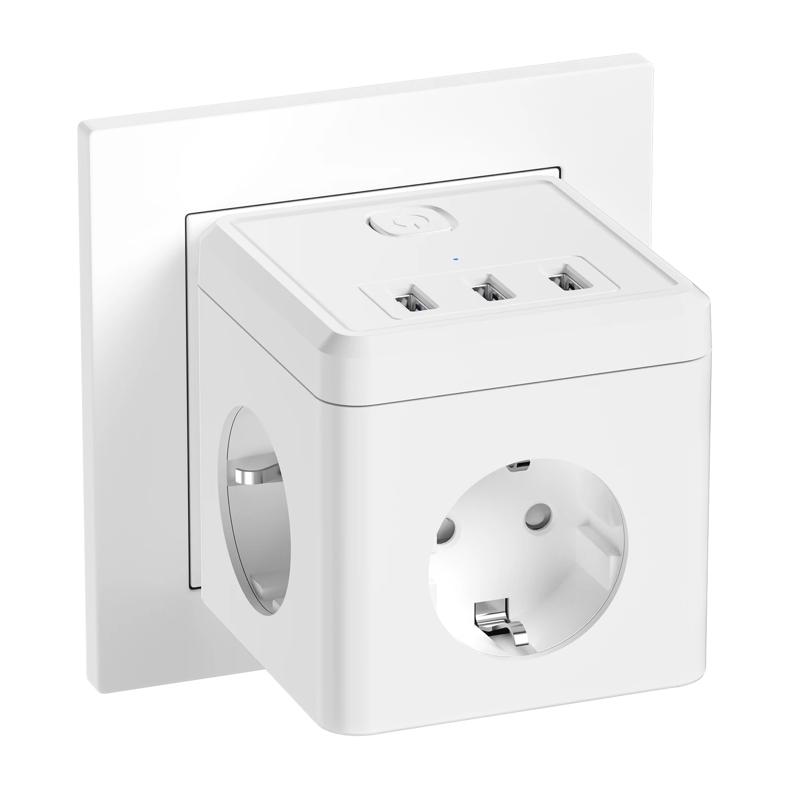 3680W EU Plug Cube Power Strip with 3 AC Outlets 3 USB Charger Wall Multi Socket Electrical Outlet Extension for Home Bedroom
3680W EU Plug Cube Power Strip with 3 AC Outlets 3 USB Charger Wall Multi Socket Electrical Outlet Extension for Home Bedroom