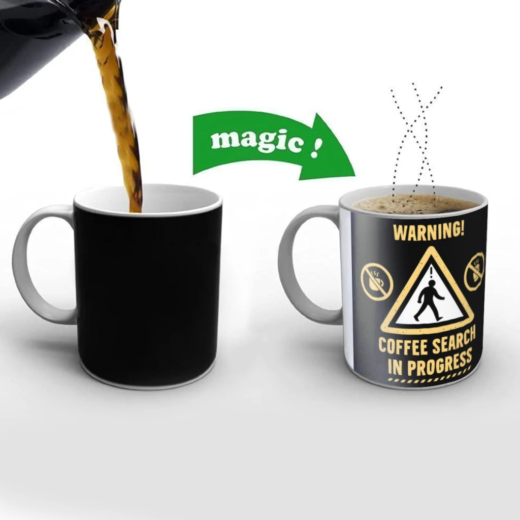 Warning Coffee Search Creativity Change Color Chang mug Ceramic mug Hot Coffee Cup Breakfast Cup Mug Friend Gift
Warning Coffee Search Creativity Change Color Chang mug Ceramic mug Hot Coffee Cup Breakfast Cup Mug Friend Gift