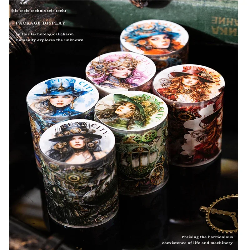 1Roll 2M Tape Punk City Series DIY loop Stickers for Mechanical punk style landscaping Adhesives Supplies Scrapbook cut 60mm*2m
1Roll 2M Tape Punk City Series DIY loop Stickers for Mechanical punk style landscaping Adhesives Supplies Scrapbook cut 60mm*2m