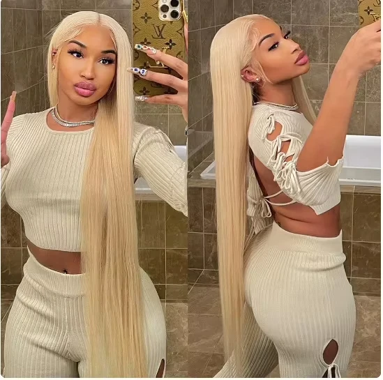 250Density Straight Human Hair Wigs Blonde 613 Human Hair Wigs 13x6 HD Lace Frontal Wig 30 Inch Wig Brazilian Hair Wig For Women
250Density Straight Human Hair Wigs Blonde 613 Human Hair Wigs 13x6 HD Lace Frontal Wig 30 Inch Wig Brazilian Hair Wig For Women