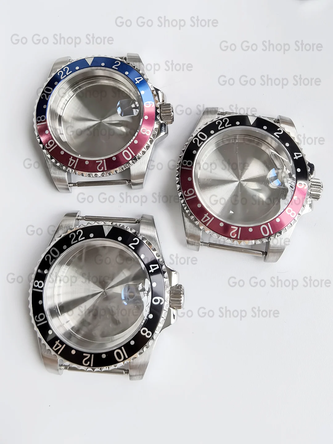 Vintage GMT Watch Case with Sapphire Glass – 40mm Diameter, Compatible with NH35/NH36 Movements
Vintage GMT Watch Case with Sapphire Glass – 40mm Diameter, Compatible with NH35/NH36 Movements
