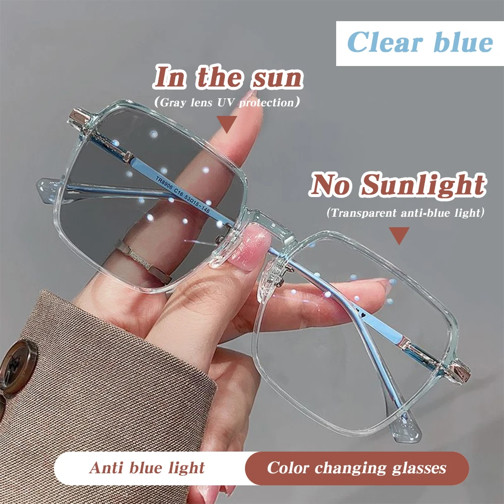 BEAU FIVE Elegant Metal Framed Photochromic Anti-Blue Light Glasses - Face-Slimming Auto-Tint UV-Protective Stylish Eyewear F107
BEAU FIVE Elegant Metal Framed Photochromic Anti-Blue Light Glasses - Face-Slimming Auto-Tint UV-Protective Stylish Eyewear F107