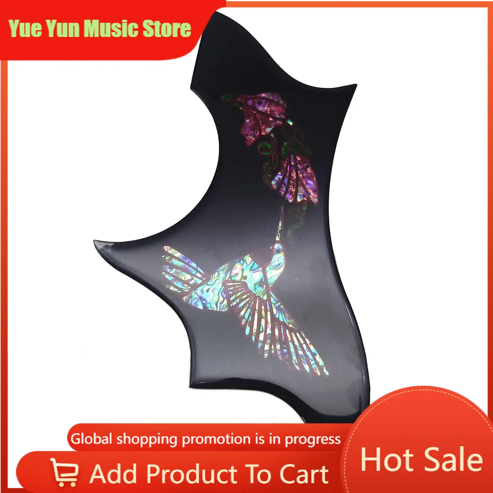 Hummingbird Abalone Acoustic Guitar Pickguard Plectrum Guard Scratch Plate Replacement Part for Guitarists
Hummingbird Abalone Acoustic Guitar Pickguard Plectrum Guard Scratch Plate Replacement Part for Guitarists