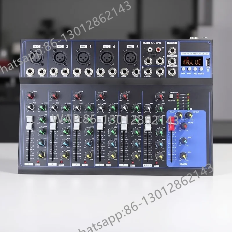 Профессиональный микшер F4/7, USB, Bluetooth, реверберация, небольшой дом, КТВ, компьютерная запись, устройство с эффектом выступления на сцене
Профессиональный микшер F4/7, USB, Bluetooth, реверберация, небольшой дом, КТВ, компьютерная запись, устройство с эффектом выступления на сцене