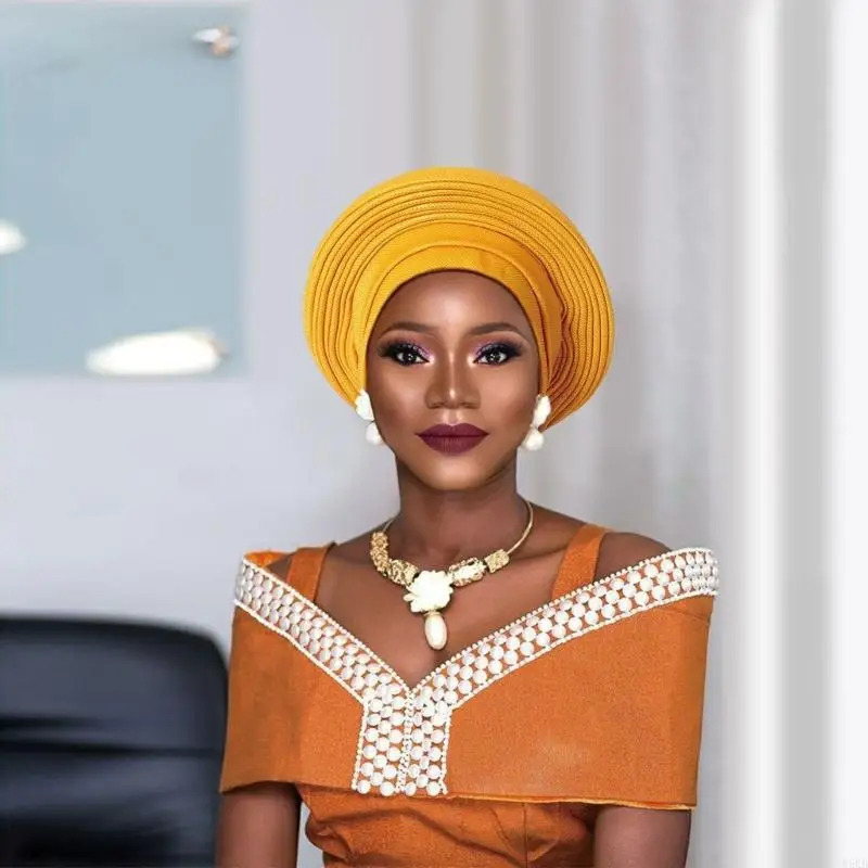 N5KB Shining Turban Caps Hijab Bonnet Hat Headwrap for Female Multilayered Ethnic Wedding Turban African Hat Formal Headwrap
N5KB Shining Turban Caps Hijab Bonnet Hat Headwrap for Female Multilayered Ethnic Wedding Turban African Hat Formal Headwrap