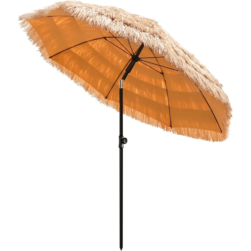 7.5ft Tiki Umbrellas for Outside, UV Protect Thatch Umbrella with Tilt Design, Thatch Patio Umbrella for Outdoor Tiki Bar
7.5ft Tiki Umbrellas for Outside, UV Protect Thatch Umbrella with Tilt Design, Thatch Patio Umbrella for Outdoor Tiki Bar