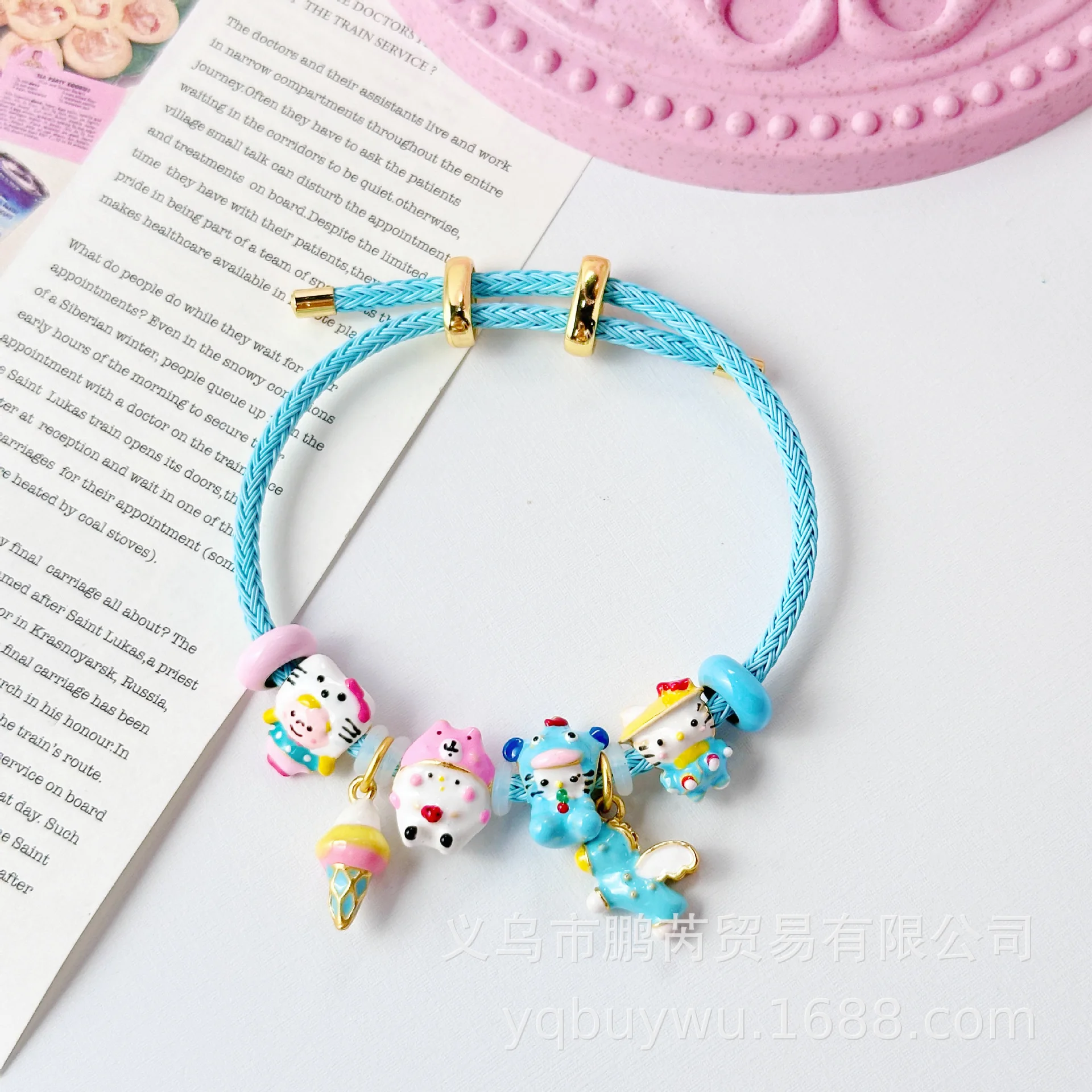 Sanrio Dopamine Drop Oil Hand drawn Alloy Bead Bracelet Accessories, Little Red Book Same Style Girl Heart Hello Kitty Bracelet
Sanrio Dopamine Drop Oil Hand drawn Alloy Bead Bracelet Accessories, Little Red Book Same Style Girl Heart Hello Kitty Bracelet