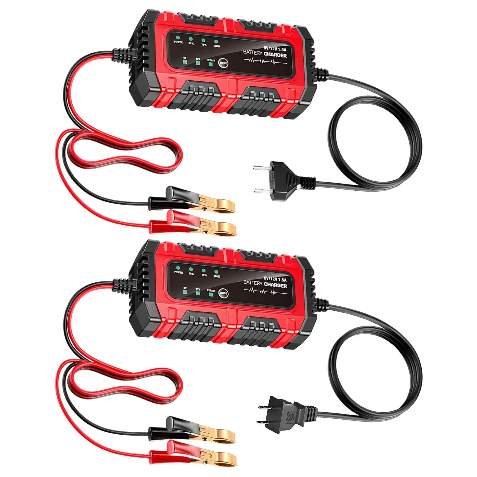 Car Battery Trickle Charger and Maintainer 1.5A 6V/12V Truck Trickle Battery Charger Automatic Tender Maintainer for Motorcycle
Car Battery Trickle Charger and Maintainer 1.5A 6V/12V Truck Trickle Battery Charger Automatic Tender Maintainer for Motorcycle