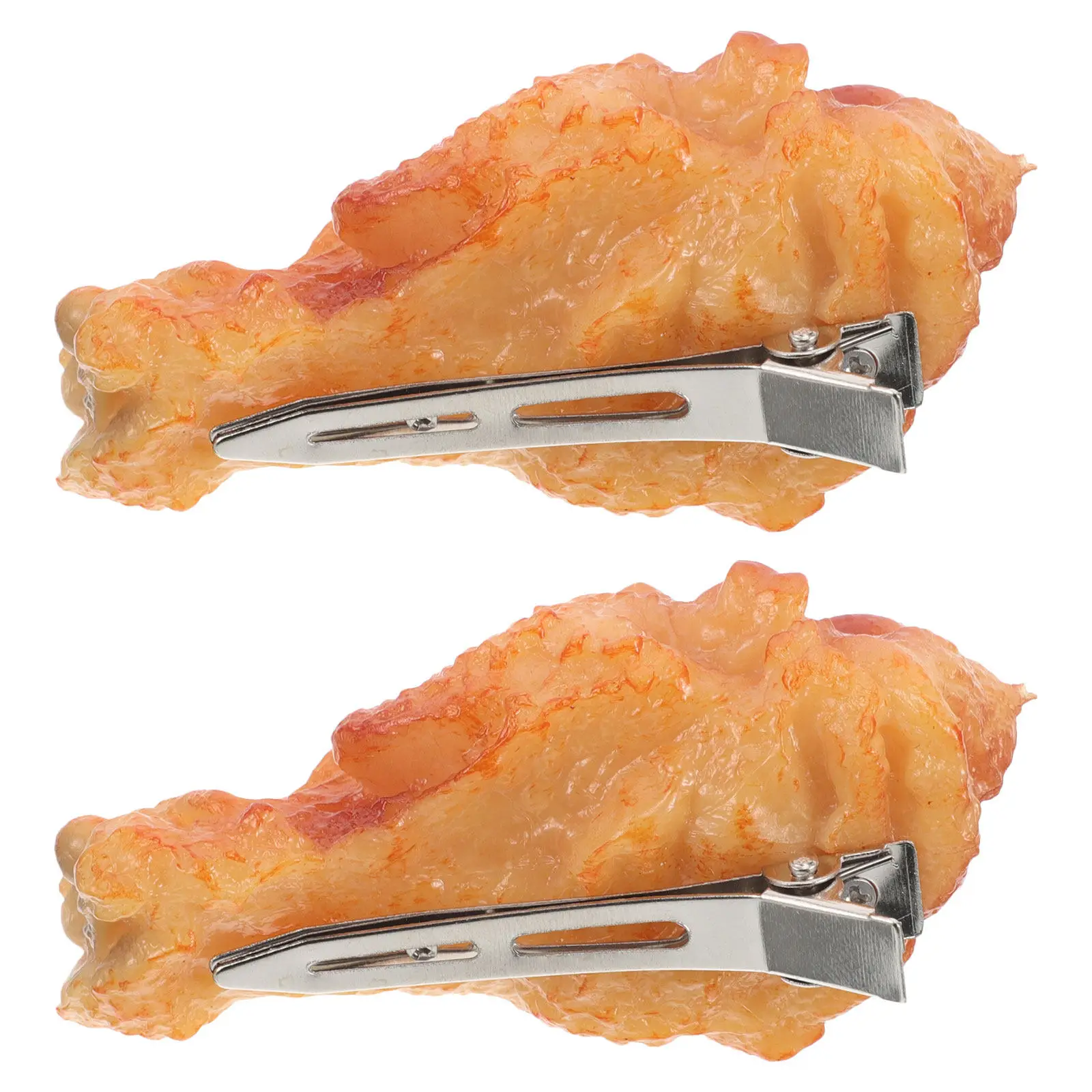 2Pcs Roasted Chicken Leg Hair Clips for Women PVC Duckbill Barrettes Non-Slip Funny Food Hair Accessories Cute Cartoon Party
2Pcs Roasted Chicken Leg Hair Clips for Women PVC Duckbill Barrettes Non-Slip Funny Food Hair Accessories Cute Cartoon Party