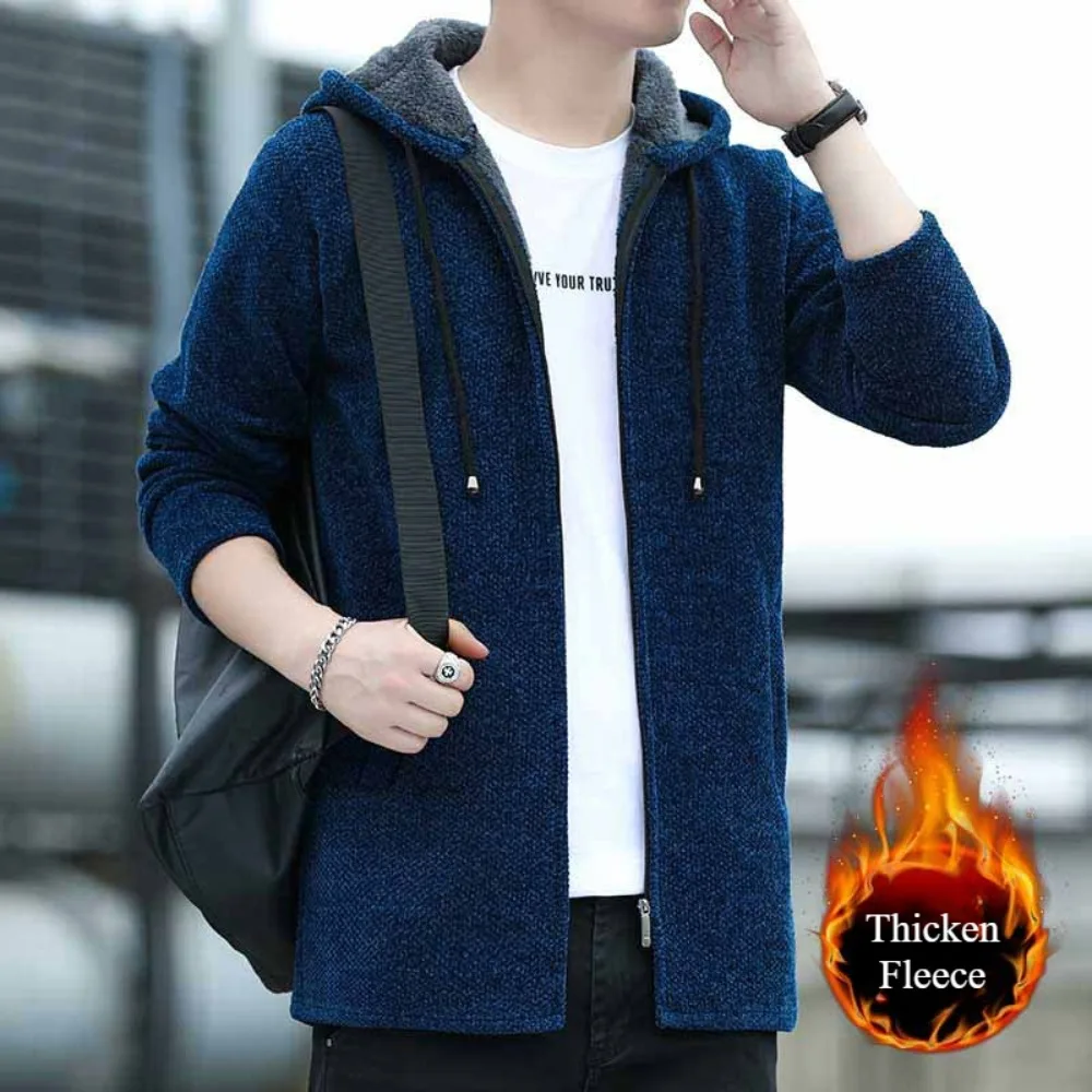 Men's Casual Design Cardigan Vertical Thickened Long Sleeved Coat Long Sweater Men Clothing Autumn Winter Coat
Men's Casual Design Cardigan Vertical Thickened Long Sleeved Coat Long Sweater Men Clothing Autumn Winter Coat