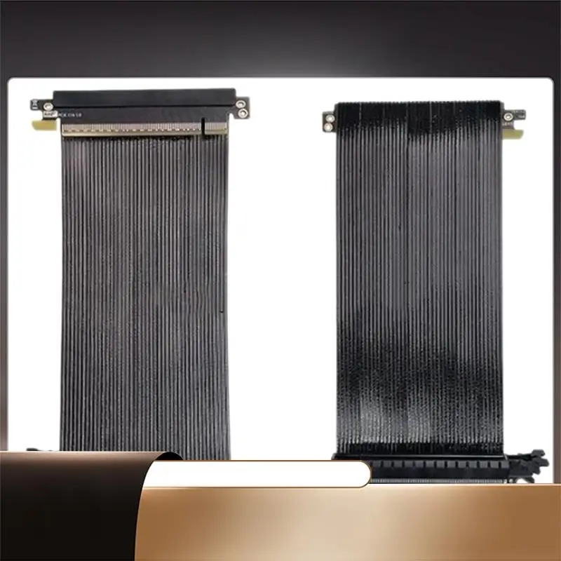 Ultra Pcie 5.0 X16 Riser Cable RTX5080 RTX4090 Silver-Plated Shielded Reverse Vertical Mount For ITX-N35R
Ultra Pcie 5.0 X16 Riser Cable RTX5080 RTX4090 Silver-Plated Shielded Reverse Vertical Mount For ITX-N35R