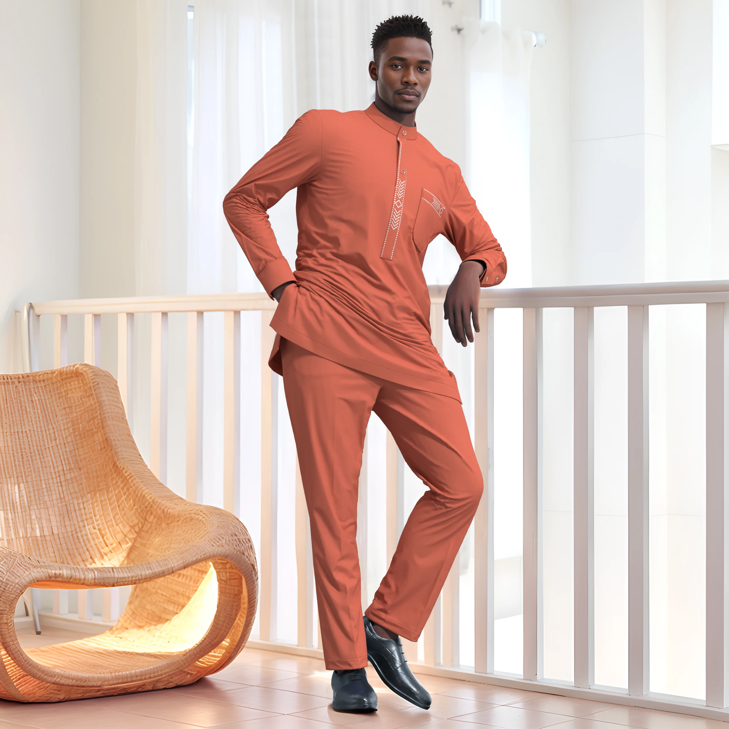 Nigeria Fashion O-neck Top and Trouser Men's Outfit Clothing Dashiki Shirt+ Pant Man Sets Wedding Wear Customized WYN2128
Nigeria Fashion O-neck Top and Trouser Men's Outfit Clothing Dashiki Shirt+ Pant Man Sets Wedding Wear Customized WYN2128