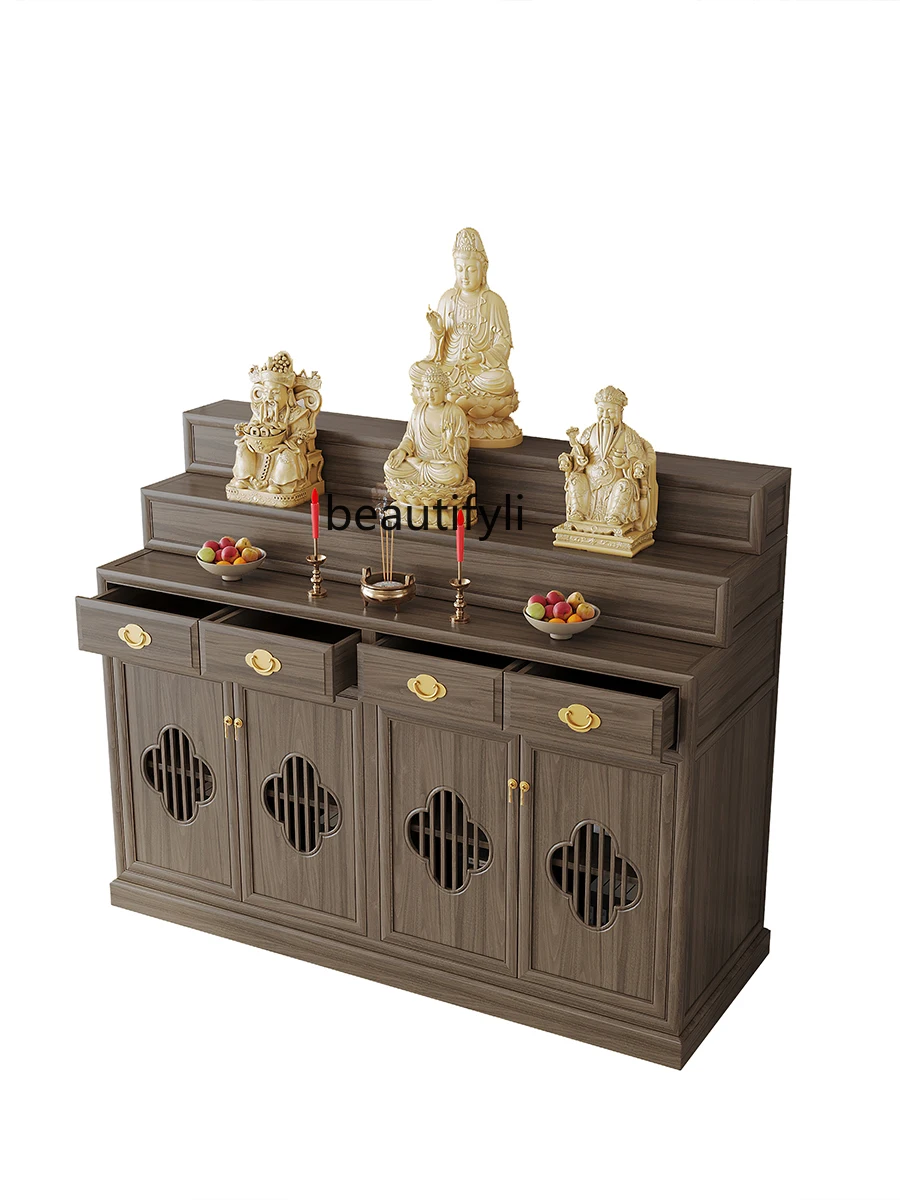 Chinese Tibetan Style 3-Layer Holder Altar Household Solid Wood Prayer Altar Table Table God of Wealth Buddha Shrine God Cabinet
Chinese Tibetan Style 3-Layer Holder Altar Household Solid Wood Prayer Altar Table Table God of Wealth Buddha Shrine God Cabinet