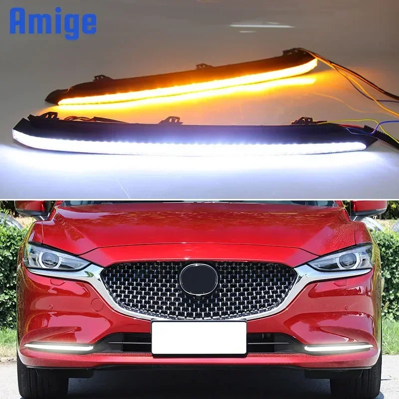 Car LED Daytime Running Headlamps For Mazda 6 2020 2021 Daylights Yellow Turn Signal DRL Car Foglamps
Car LED Daytime Running Headlamps For Mazda 6 2020 2021 Daylights Yellow Turn Signal DRL Car Foglamps
