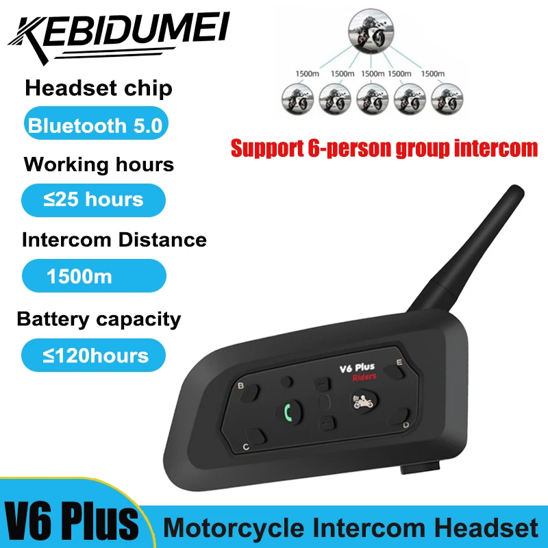 V6 PLUS мотоциклетный шлем Bluetooth рация 6 дальность водителя 1500 метров водонепроницаемые IP65 голосовой помощник наушники
V6 PLUS мотоциклетный шлем Bluetooth рация 6 дальность водителя 1500 метров водонепроницаемые IP65 голосовой помощник наушники