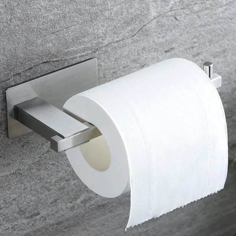 Paper Holder,No Drilling,Self-Adhesive Toilet Paper Holder,Metal Toiletroll Holder Towel Hooks For Kitchen B Easy Install
Paper Holder,No Drilling,Self-Adhesive Toilet Paper Holder,Metal Toiletroll Holder Towel Hooks For Kitchen B Easy Install