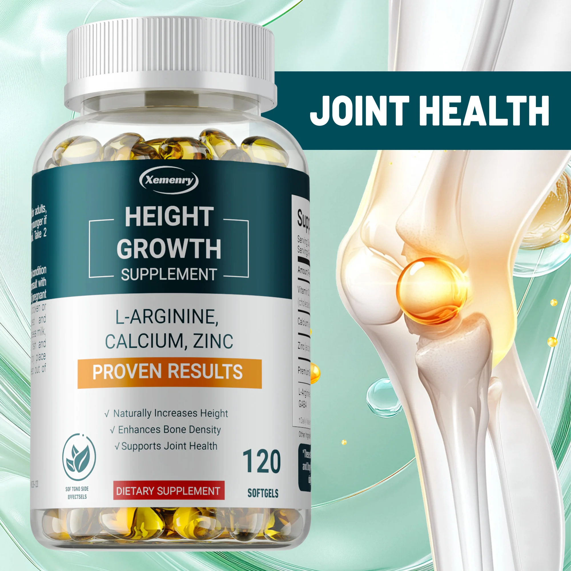 Добавки для роста по высоте - Кальций L-аргинин, витамин D3, цинковая добавка - способствует росту костей, помогает естественному росту высоты
Добавки для роста по высоте - Кальций L-аргинин, витамин D3, цинковая добавка - способствует росту костей, помогает естественному росту высоты