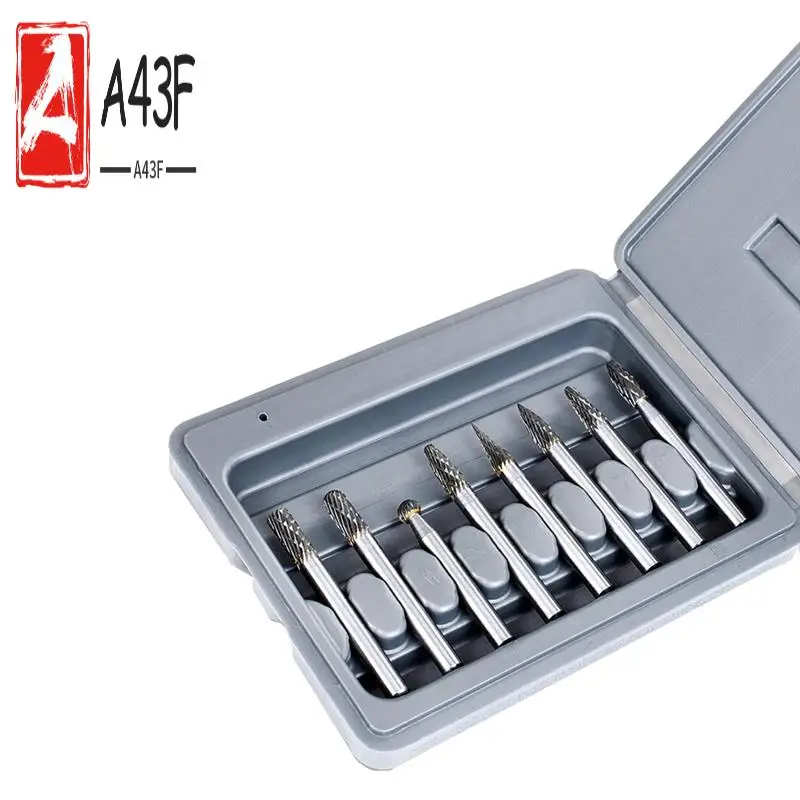 A43F-Набор твердосплавных фрез с двойной резкой, хвостовик 1⁄4 дюйм, 8 шт. — твердосплавные шлифовальные насадки — роторный рашпиль — универсальные вращающиеся насадки для инструментов Du
A43F-Набор твердосплавных фрез с двойной резкой, хвостовик 1⁄4 дюйм, 8 шт. — твердосплавные шлифовальные насадки — роторный рашпиль — универсальные вращающиеся насадки для инструментов Du