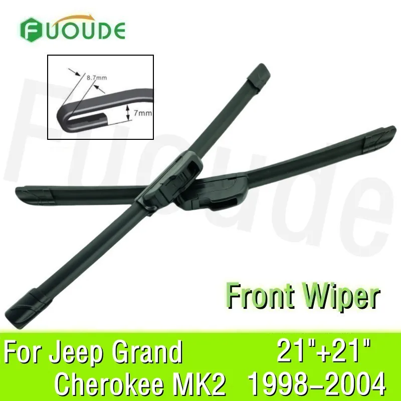 Wiper Blade For Jeep Grand Cherokee WJ WG MK2 21"+21" Car Windshield Windscreen Rubber 2004 2003 2002 2001 2000 1999 1998
Wiper Blade For Jeep Grand Cherokee WJ WG MK2 21"+21" Car Windshield Windscreen Rubber 2004 2003 2002 2001 2000 1999 1998