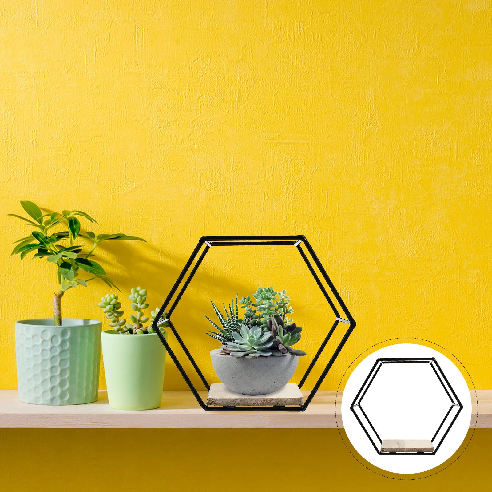 Wall Pot Rack Hexagonal Boho Decor Home Wall-mounted Storage Shelf 2 Tier Hanging Shelves Black Wrought Iron Multifunctional
Wall Pot Rack Hexagonal Boho Decor Home Wall-mounted Storage Shelf 2 Tier Hanging Shelves Black Wrought Iron Multifunctional