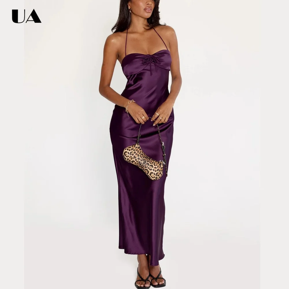 ULBYANRY Classy Satin Slim Fit Prom Dress for Woman, Elegant Solid Halterneck Evening Dress, Customized Sleeveless Party Dress
ULBYANRY Classy Satin Slim Fit Prom Dress for Woman, Elegant Solid Halterneck Evening Dress, Customized Sleeveless Party Dress