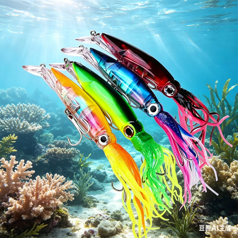 4pcs Wire Bait 14cm/43g Simulation Soft Tentacles Octopus Lure With Skirttail Lingcod Rockfish Squid Jigs Minnow Squid Fake Bait
4pcs Wire Bait 14cm/43g Simulation Soft Tentacles Octopus Lure With Skirttail Lingcod Rockfish Squid Jigs Minnow Squid Fake Bait